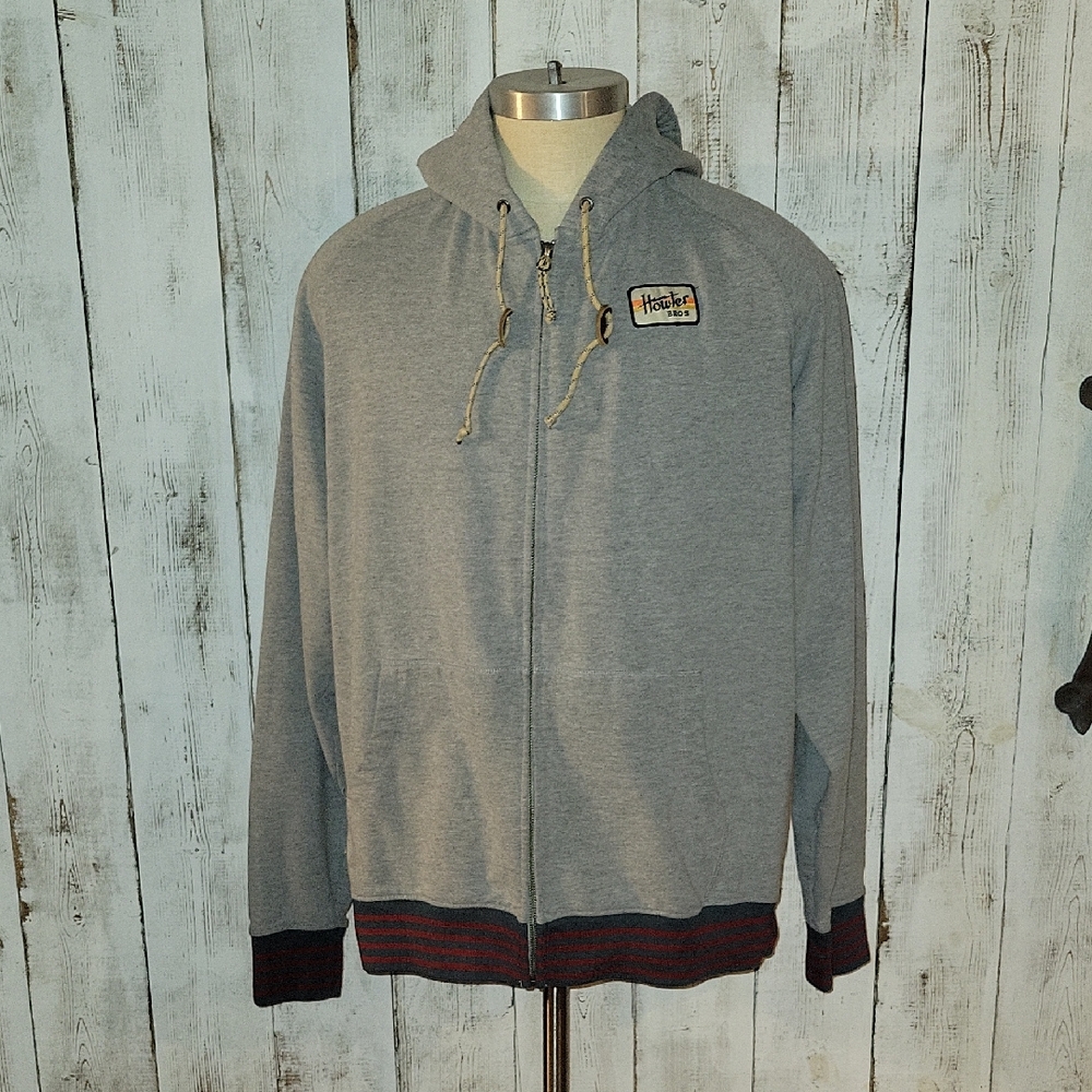 Howler Brothers Gray Zip-Up Sweater